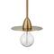 Hello Honey® Daisy Brushed Gold Mini Modern Exposed Bulb Metal Ceiling Light